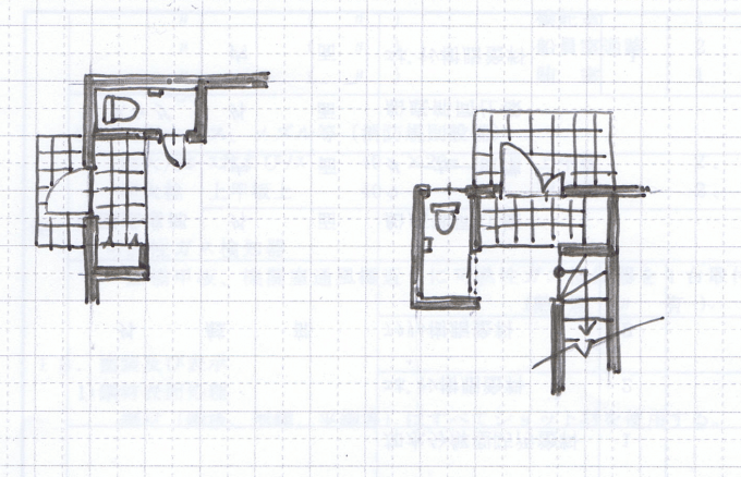 玄関の脇にトイレの間取り