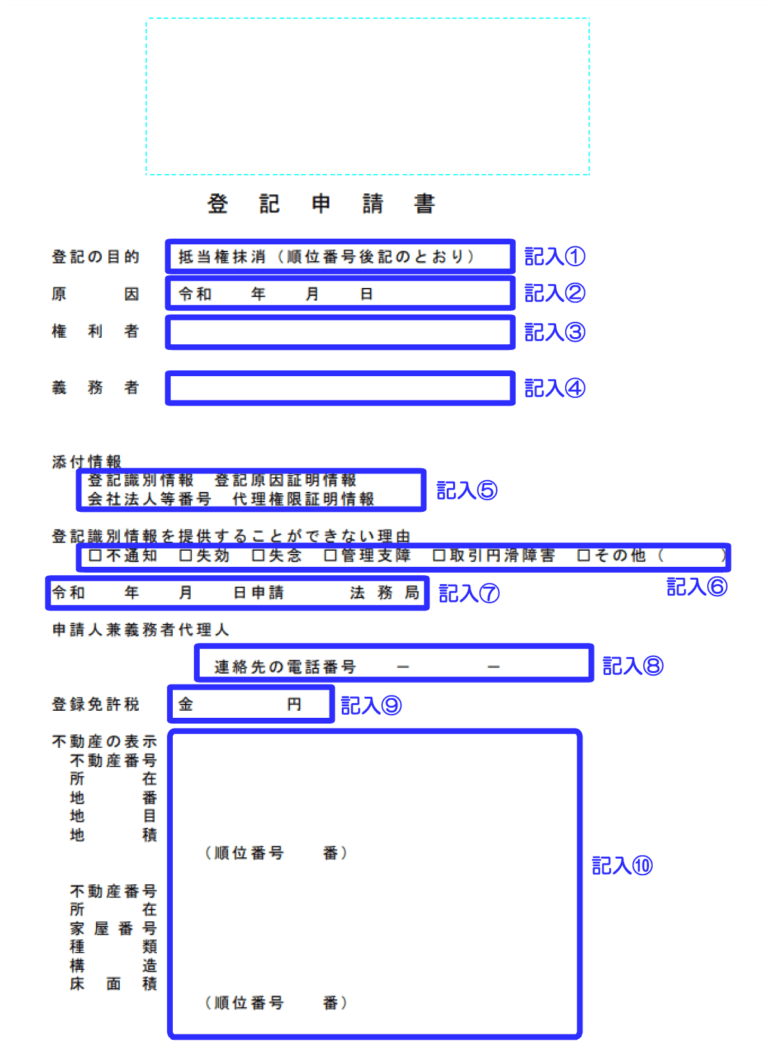 抵当 権 抹消 順位 番号 と は