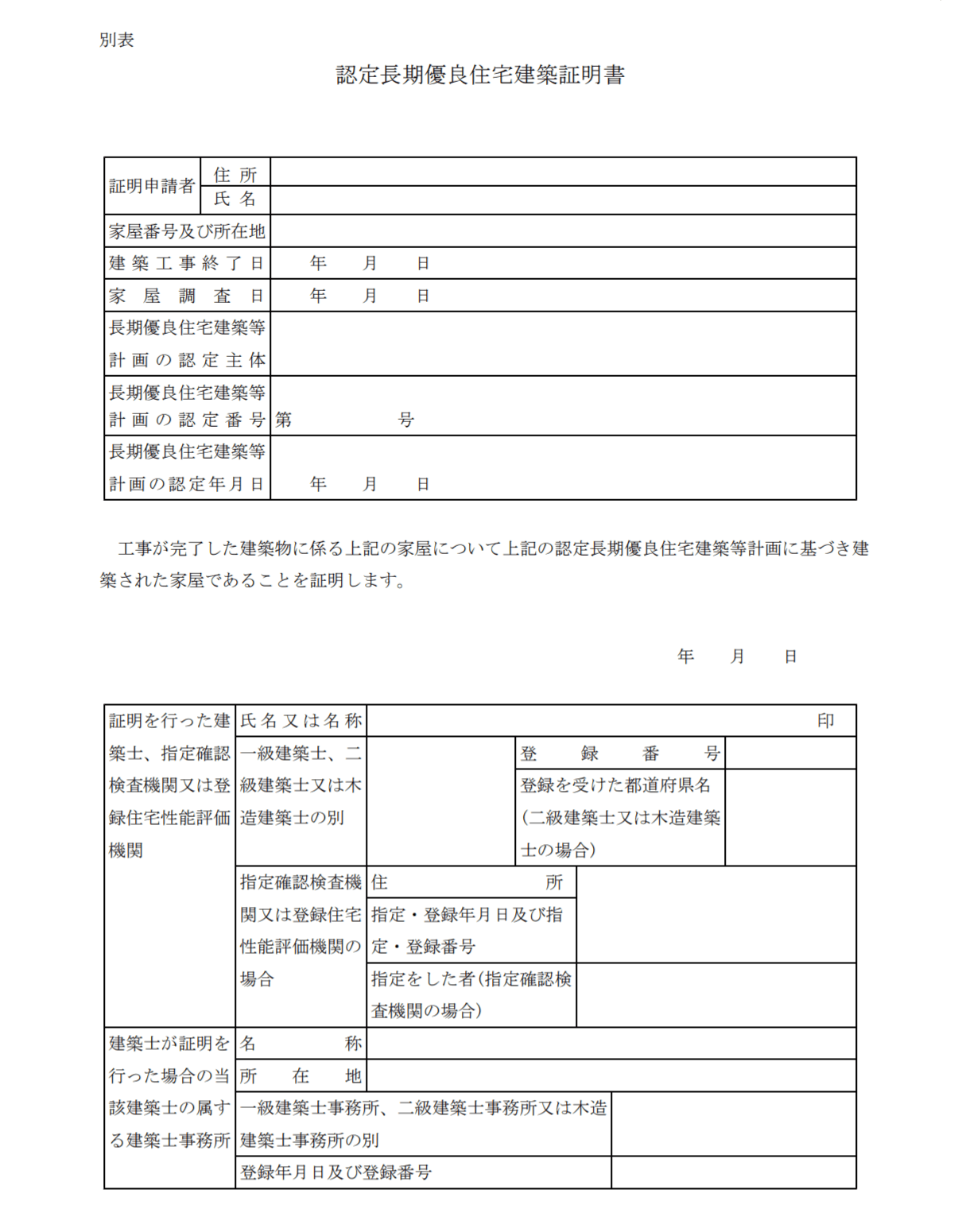 長期 優良 住宅 認定